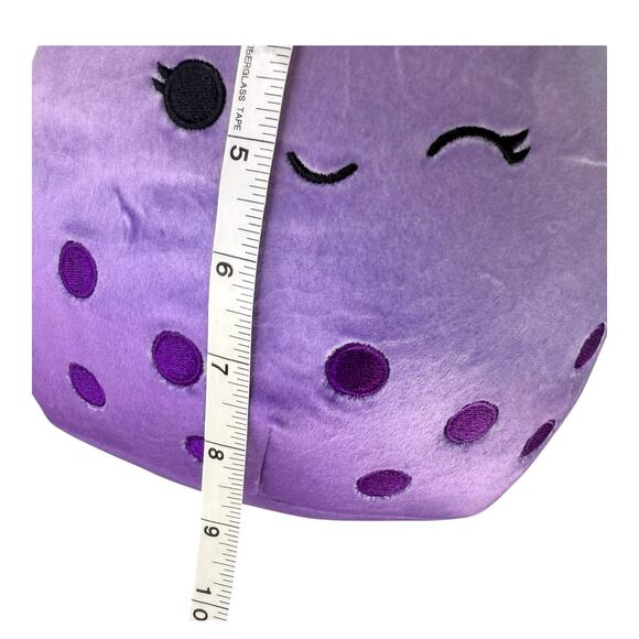 SQUISHMALLOWS Plush Poplina Boba Tea 8" Wink Purple Bubbles Straw Kelly Toy Tags - Picture 3 of 4